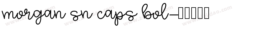 morgan sn caps bol字体转换